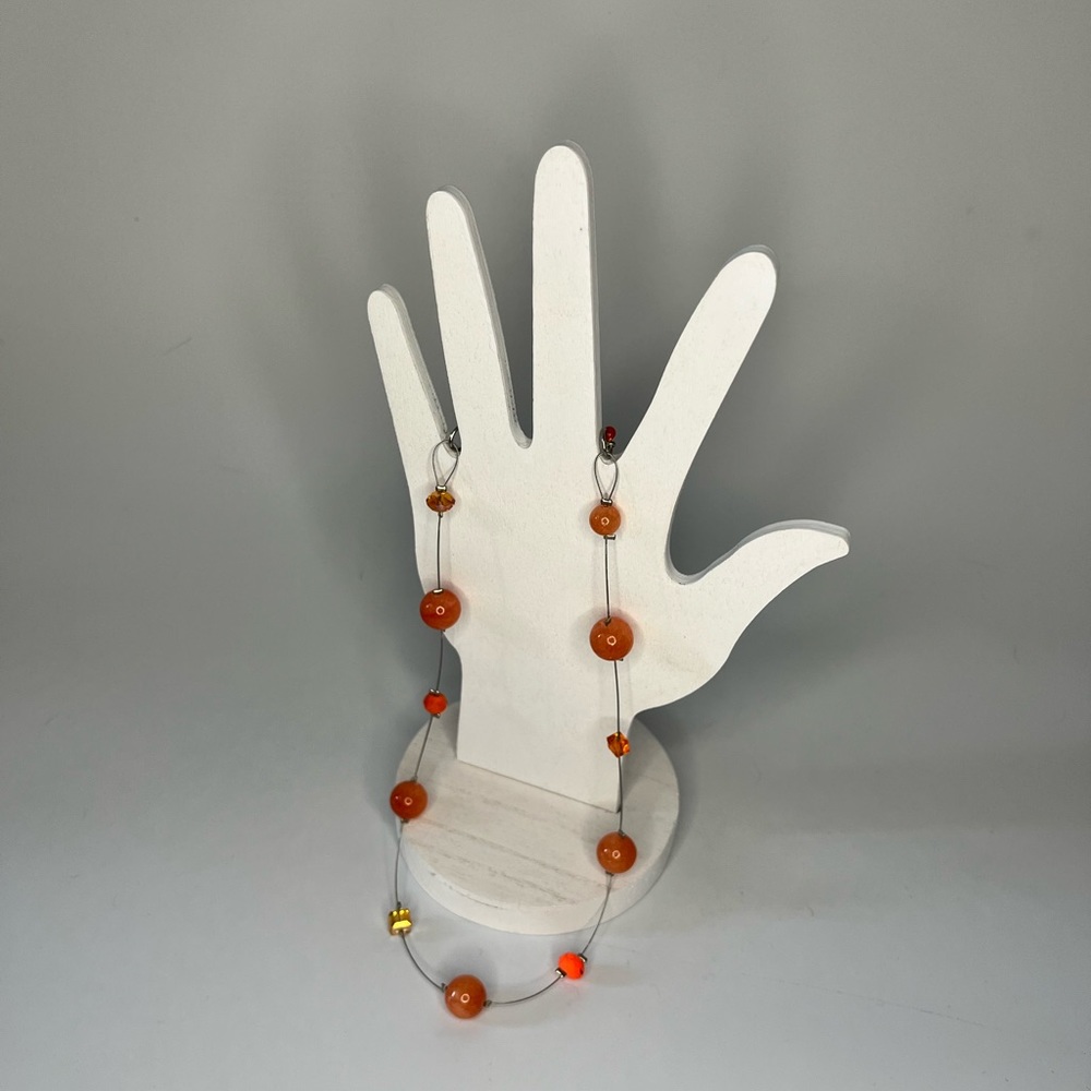 Modern 8” wire necklace